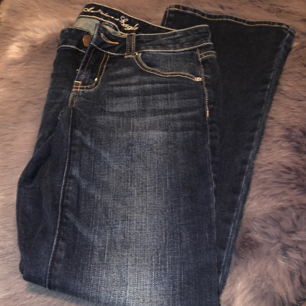 American Eagle Outfitters Dark Blue Boyfriend Jeans